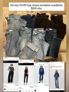 Bundle of amazing condition size 18 women’s denim jeans